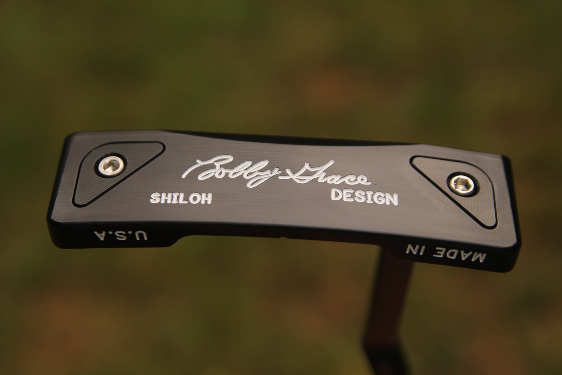 Bobby Grace Black Shiloh (Welded Long Slant Neck) – Tour Putters