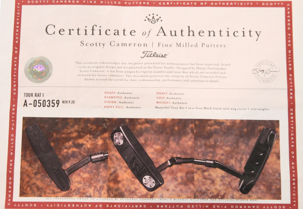 Scotty Cameron Circle T Black Tour Rat 1 35"