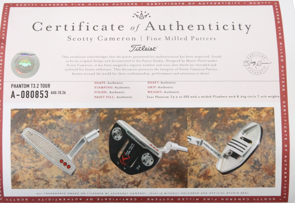 Scotty Cameron Circle T Phantom 3.2 35"