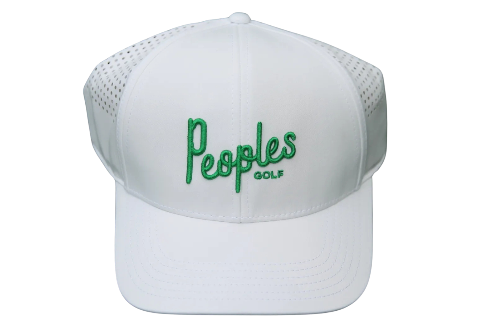 Peoples Golf White Perforated Hat