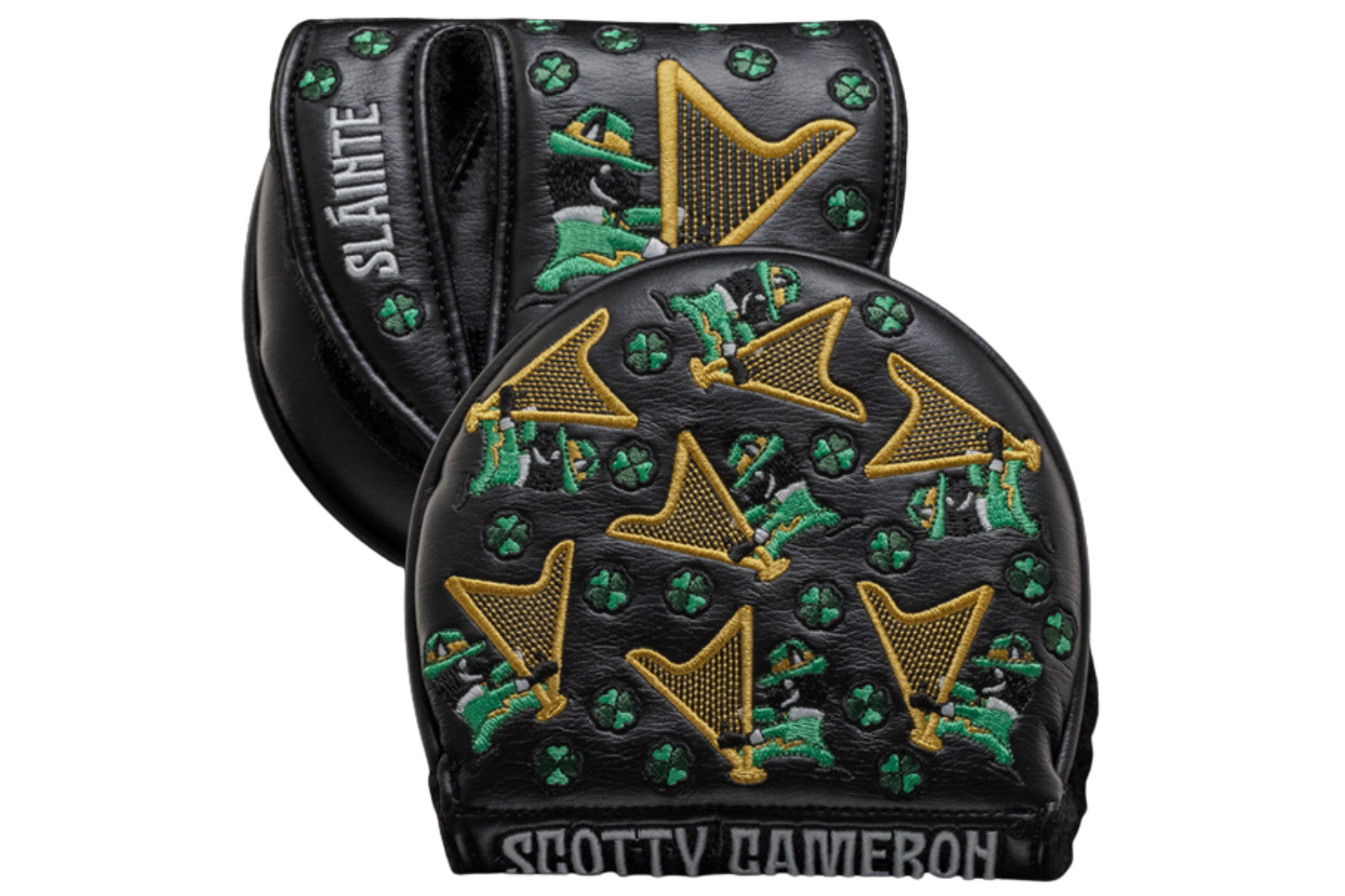 Scotty Cameron 2024 St. Patricks Days Dueling Harps - Mid-Round Headcover