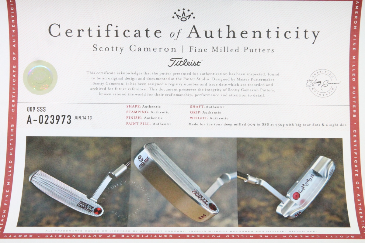 Scotty Cameron Circle T 009 SSS 34"