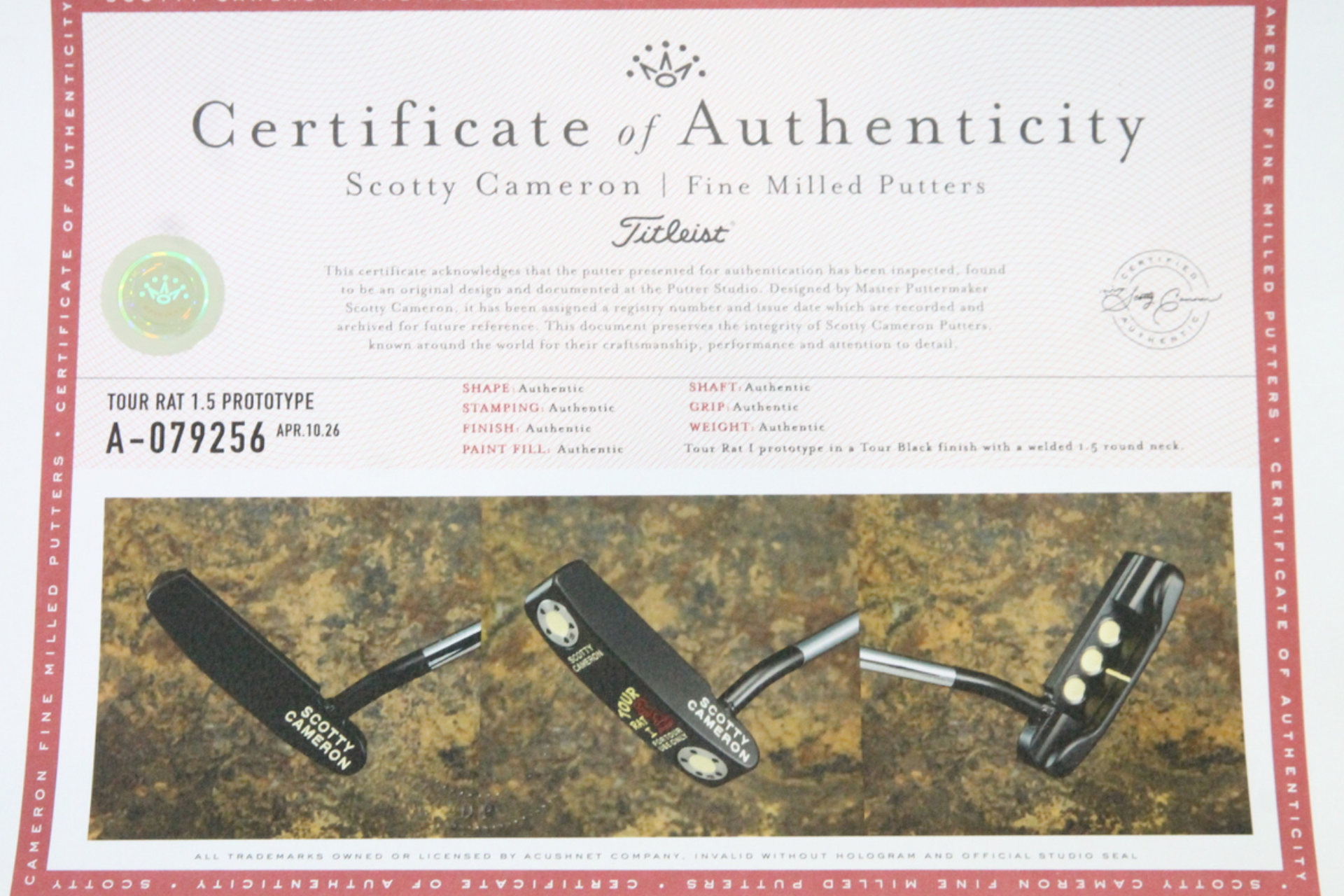 Scotty Cameron Circle T Tour Rat 1.5 34"