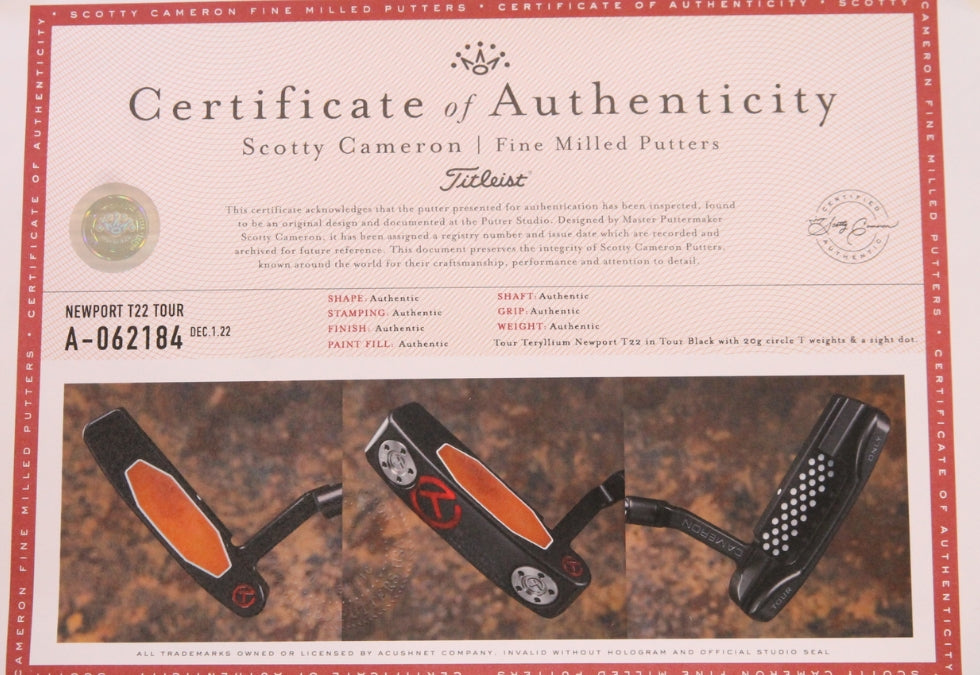 Scotty Cameron Circle T T22 TNP 34"