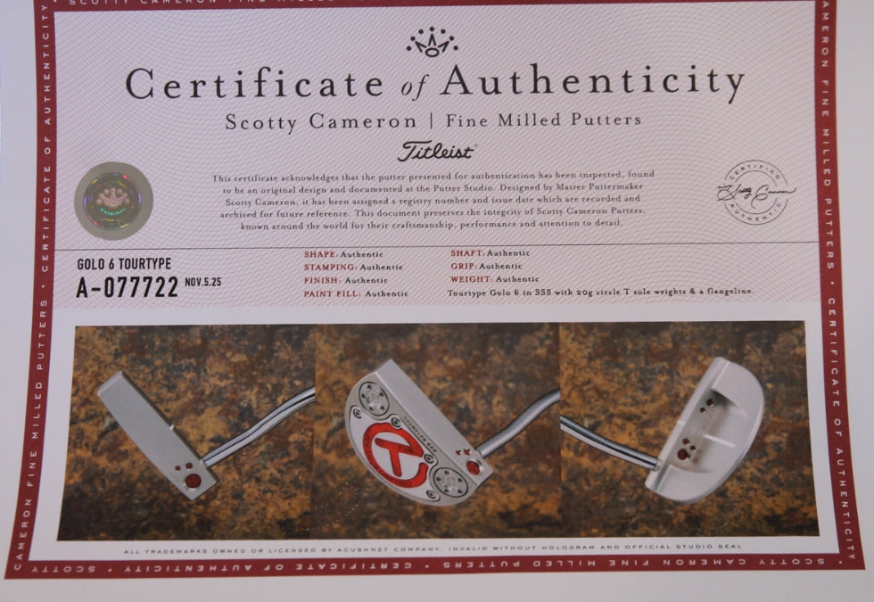 Scotty Cameron Circle T TourType TG6.. 34"