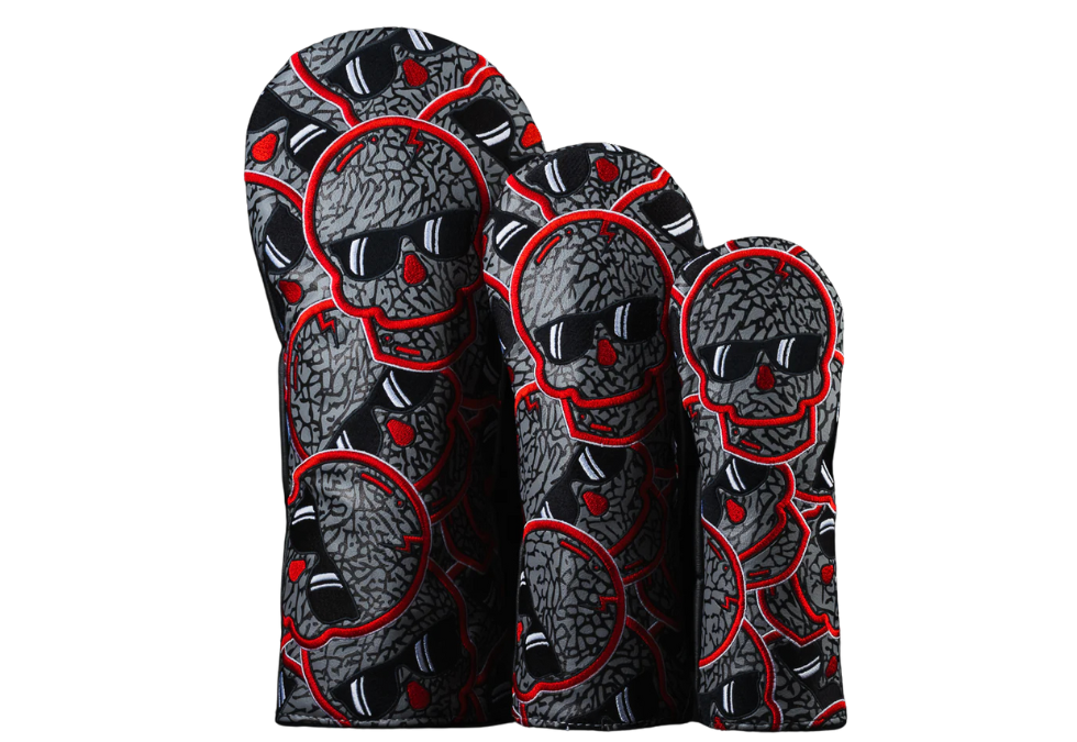 Swag Golf's "BLACK ELEPHANT STACKED SKULLS 2.0 " Wood Cover Set