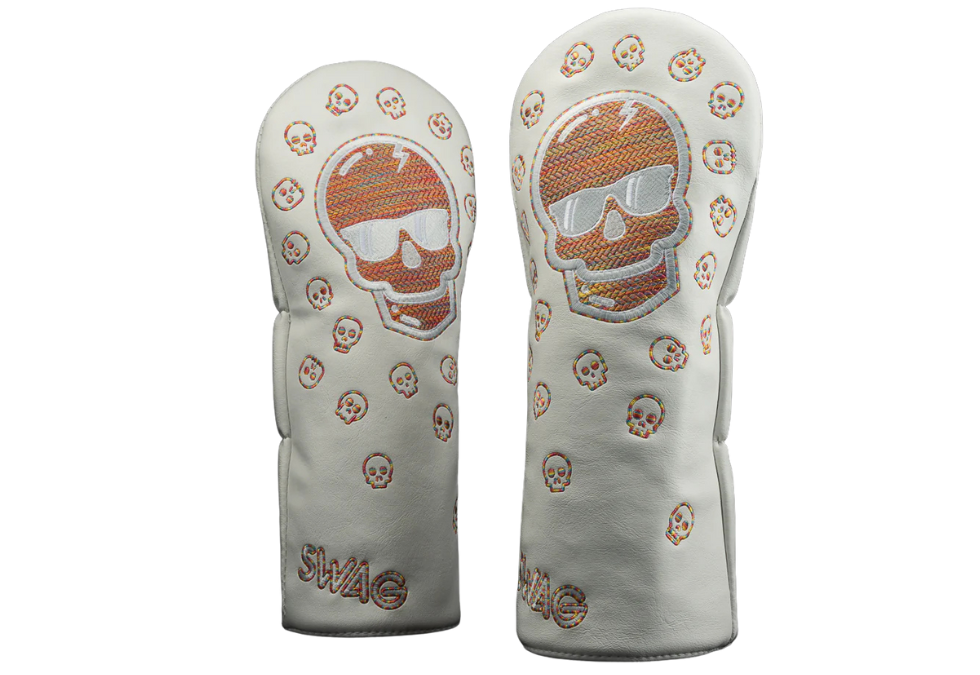 Swag Golf's "HERRINGBONE SKULL" Driver Cover