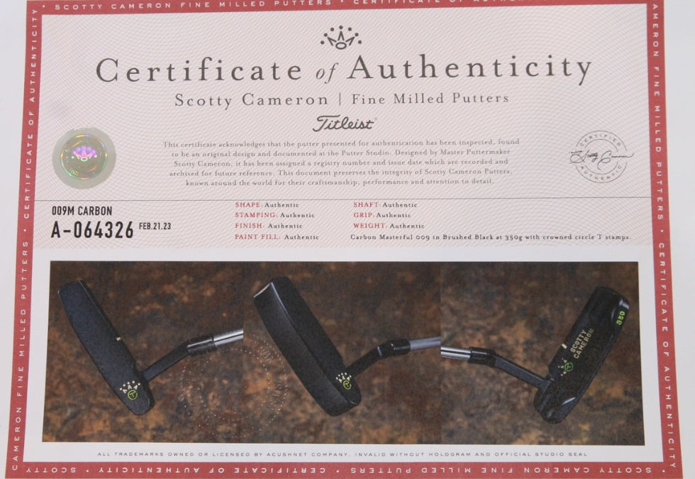 Scotty Cameron Circle T 009M 34"