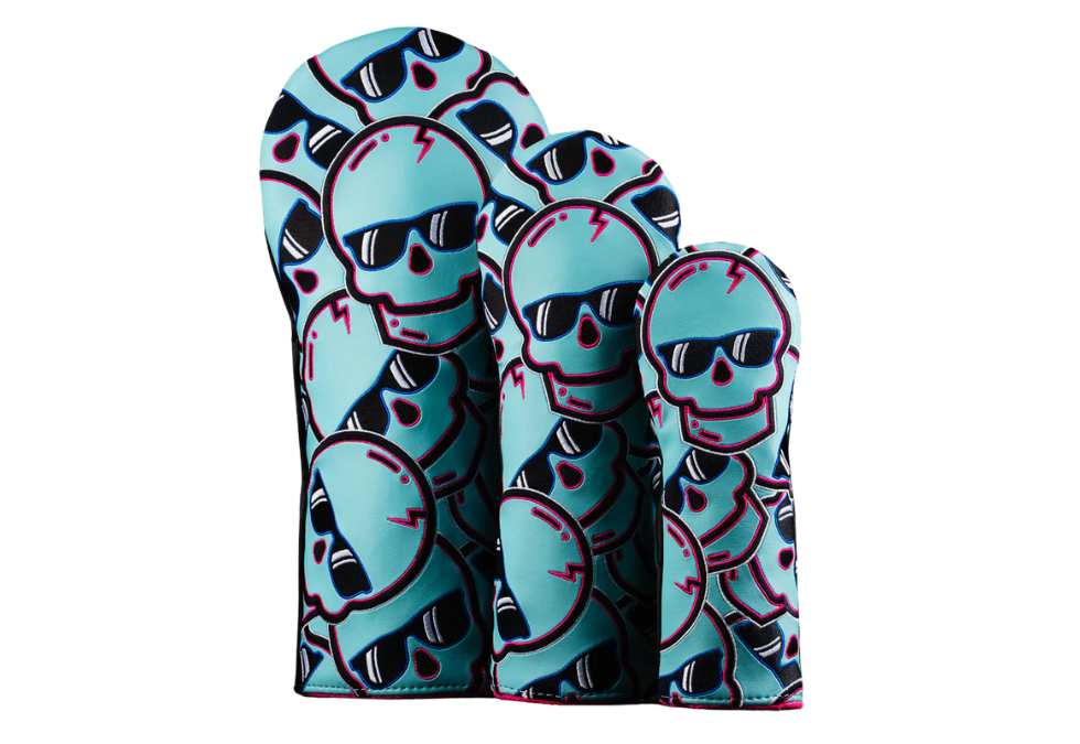 Swag Golf's "FLIPPER STACKED SKULLS 2.0" Wood Cover Set