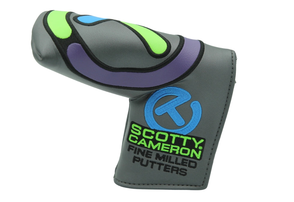 Scotty Cameron Circle T Stick Figure Blade Headcover (Neon/Blue/Purple)