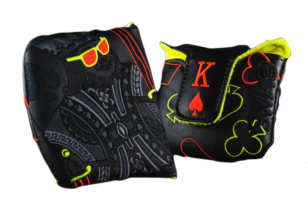 Swag Golf "Orange and Bolt Eclipse King of Swag" Mallet Headcover