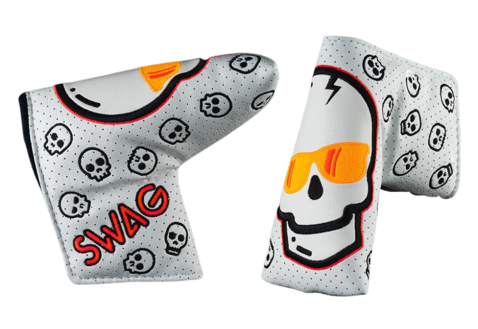 Swag Golf "Orange Flare Skull" Blade Headcover