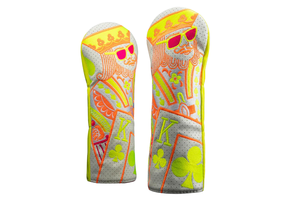 Swag Golf's "ORANGE & BOLT KING" Fairway Cover