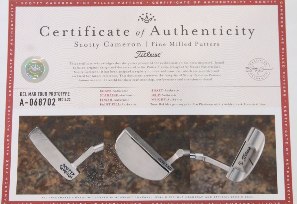 Scotty Cameron Circle T Del Mar Prototype 35"