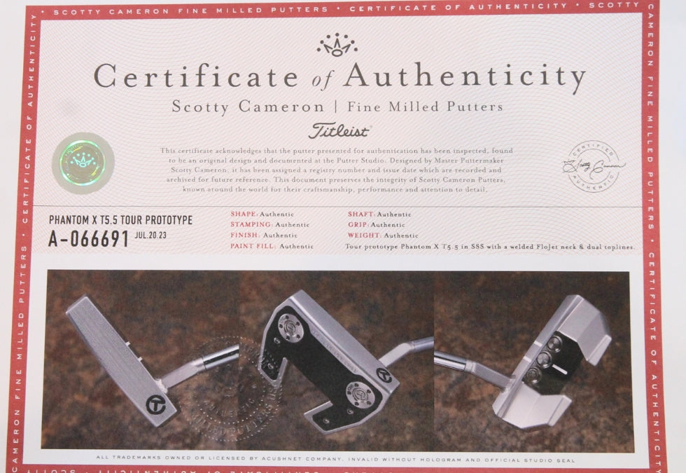 Scotty Cameron Circle T Phantom Proto T5.5 33"