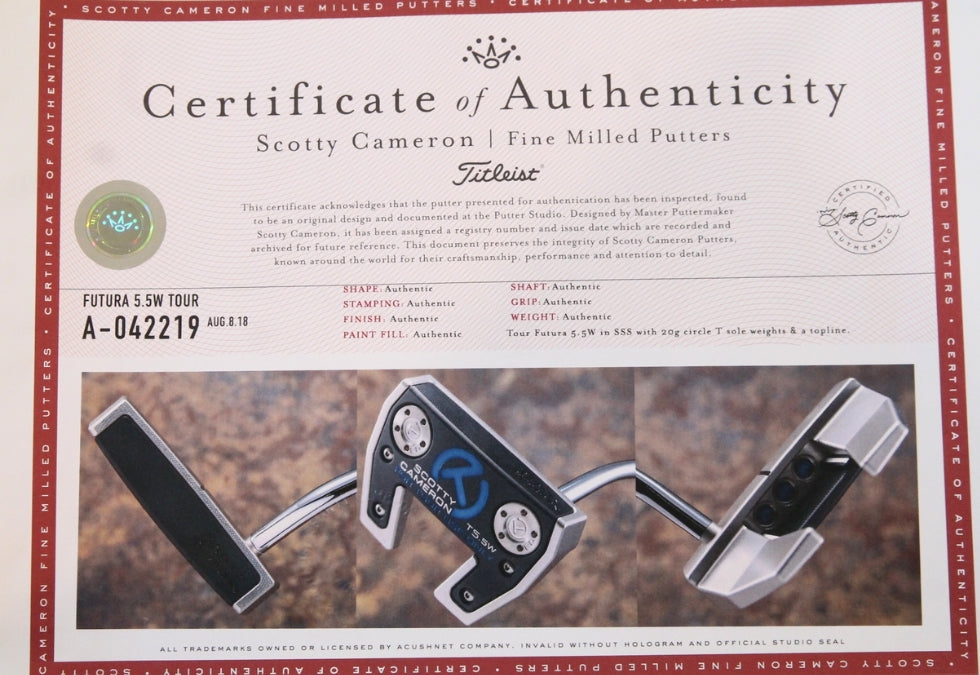 Scotty Cameron Circle T Futura T5.5W 33"