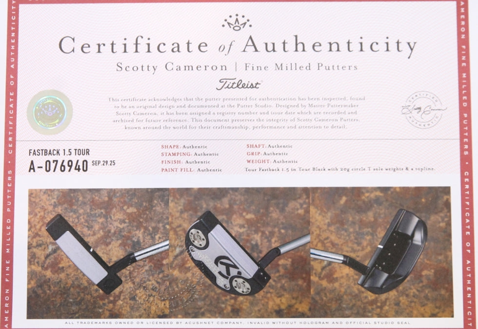 Scotty Cameron Circle T TFB 1.5 35"