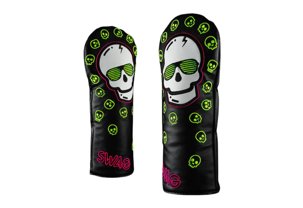 Swag Golf "PINK & BOLT ECLIPSE SKULL" Fairway Headcover