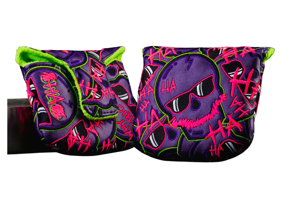 Swag Golf's "DEFACED STACKED SKULLS 2.0" Mallet Cover