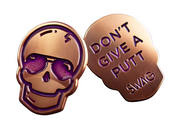 Swag Golf's "Purple Aviator Copper" Skull Marker