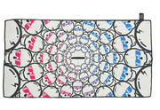 Swag Golf "BLUE & PINK CONCENTRIC SKULLS" TOWEL
