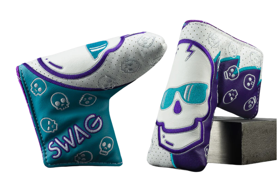 Swag Golf's "CAROLINA BUZZ SKULL" Blade Cover