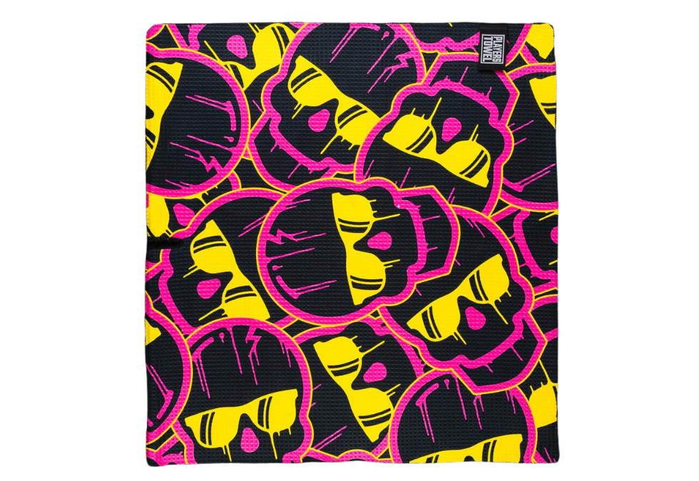 Stacked Dripping Skulls Towel