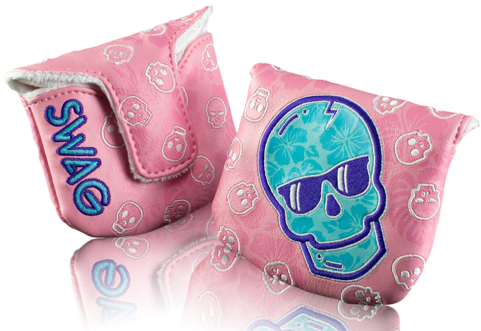 Swag Golf Hawaiian Shirt Skull Mallet Headcover