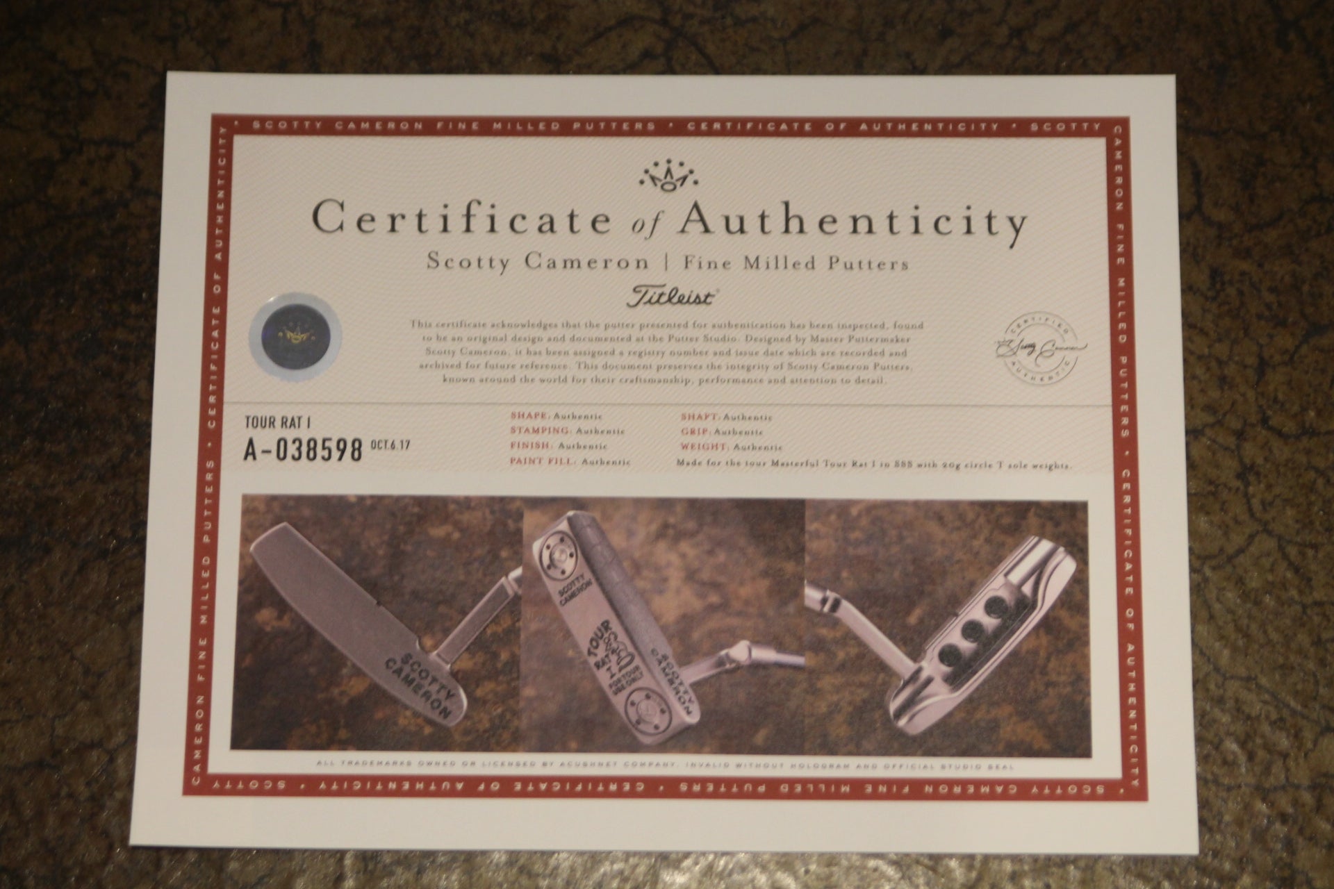 Scotty Cameron Circle T Masterful Tour Rat 1 34"