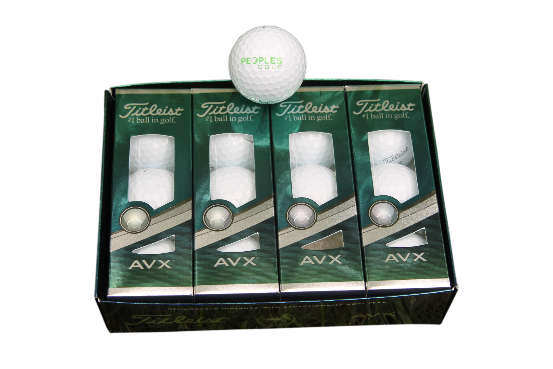 1 Dozen Peoples Golf Titleist AVX Balls