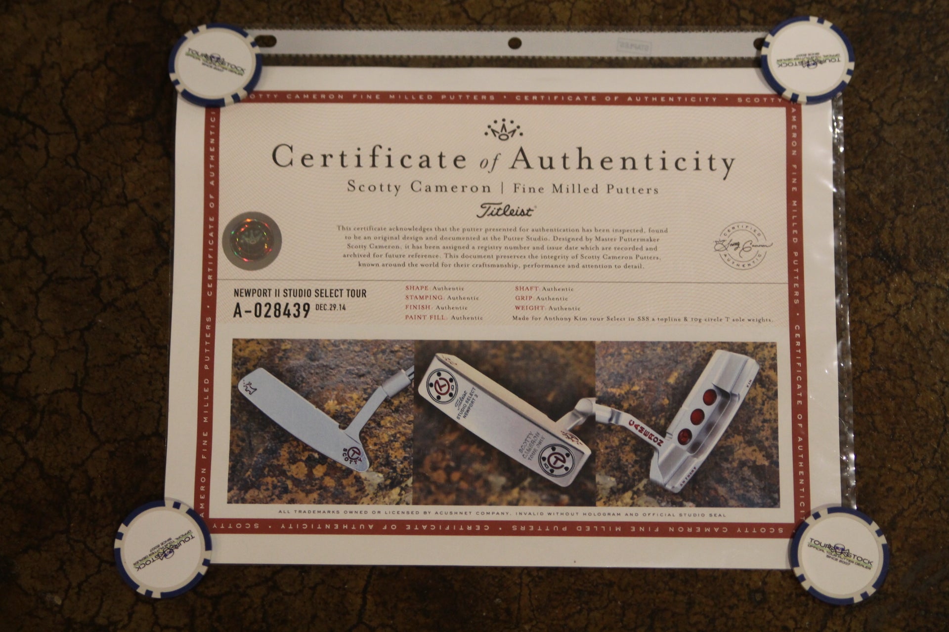 Scotty Cameron Circle T Newport 2 34" (Made for Anthony Kim!)