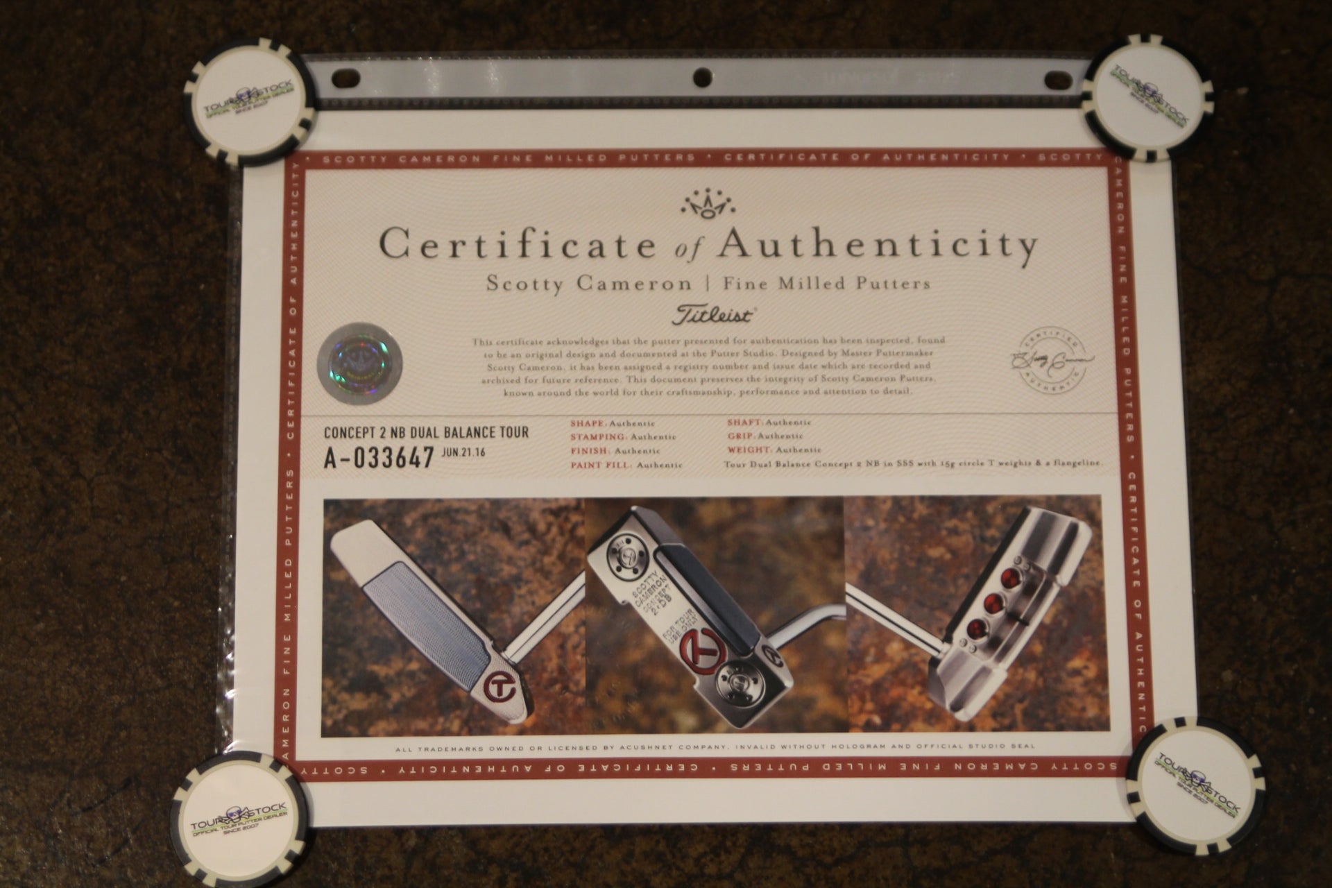 Scotty Cameron Circle T Notchback Concept 2 DB 36"