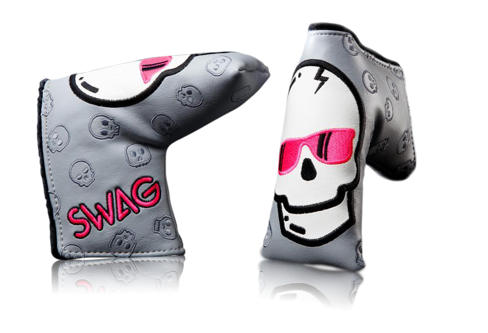 Swag Golf Silver & Flair Skull Headcover
