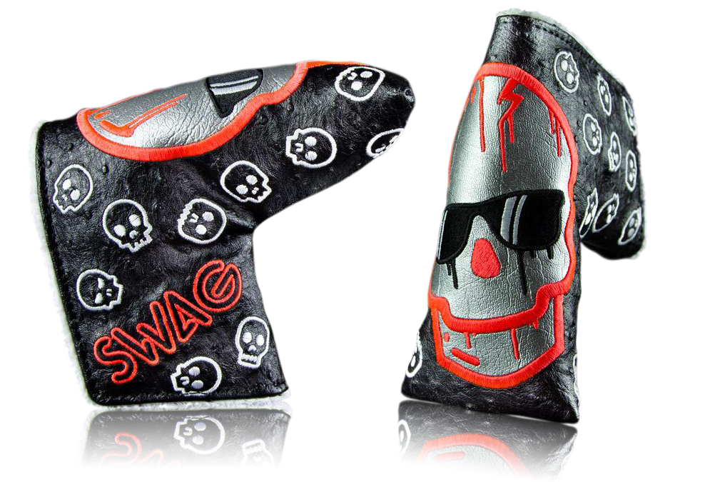 Swag Golf Dripping Red Mercury Skull Ostrich Headcover