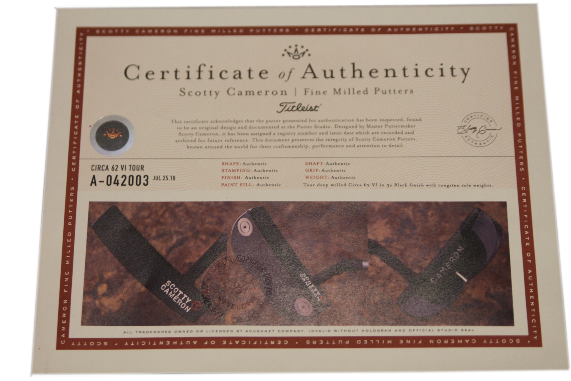 Scotty Cameron Circle T Circa 6 34"