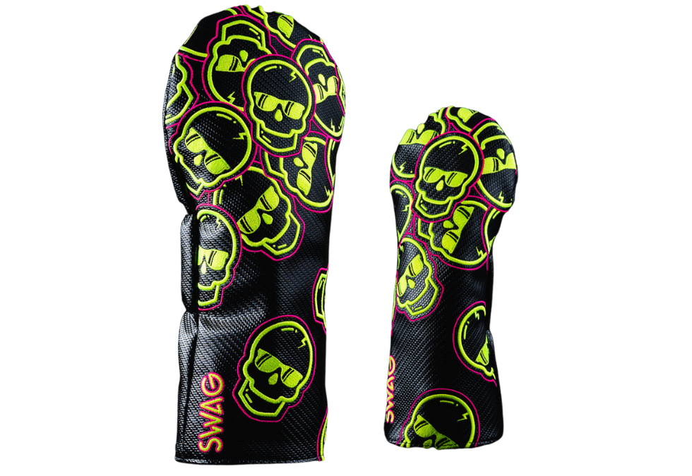Swag Golf "Carbon Falling Skulls" Wood Headcover Set